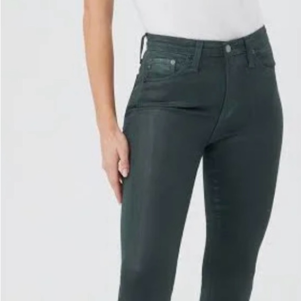 AG Adriano Goldschmied Women's Deep Green Skinny Jeans